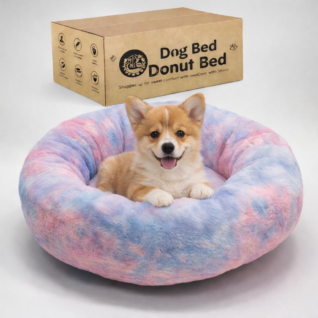 The Cloud Sleep Anti-Anxiety Dog Donut Bed