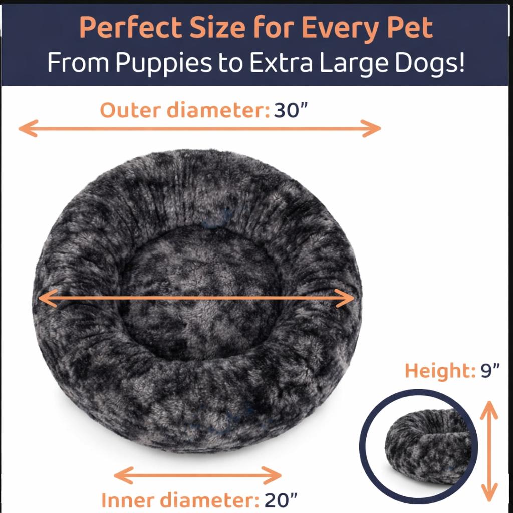 The Cloud Sleep Anti-Anxiety Dog Donut Bed