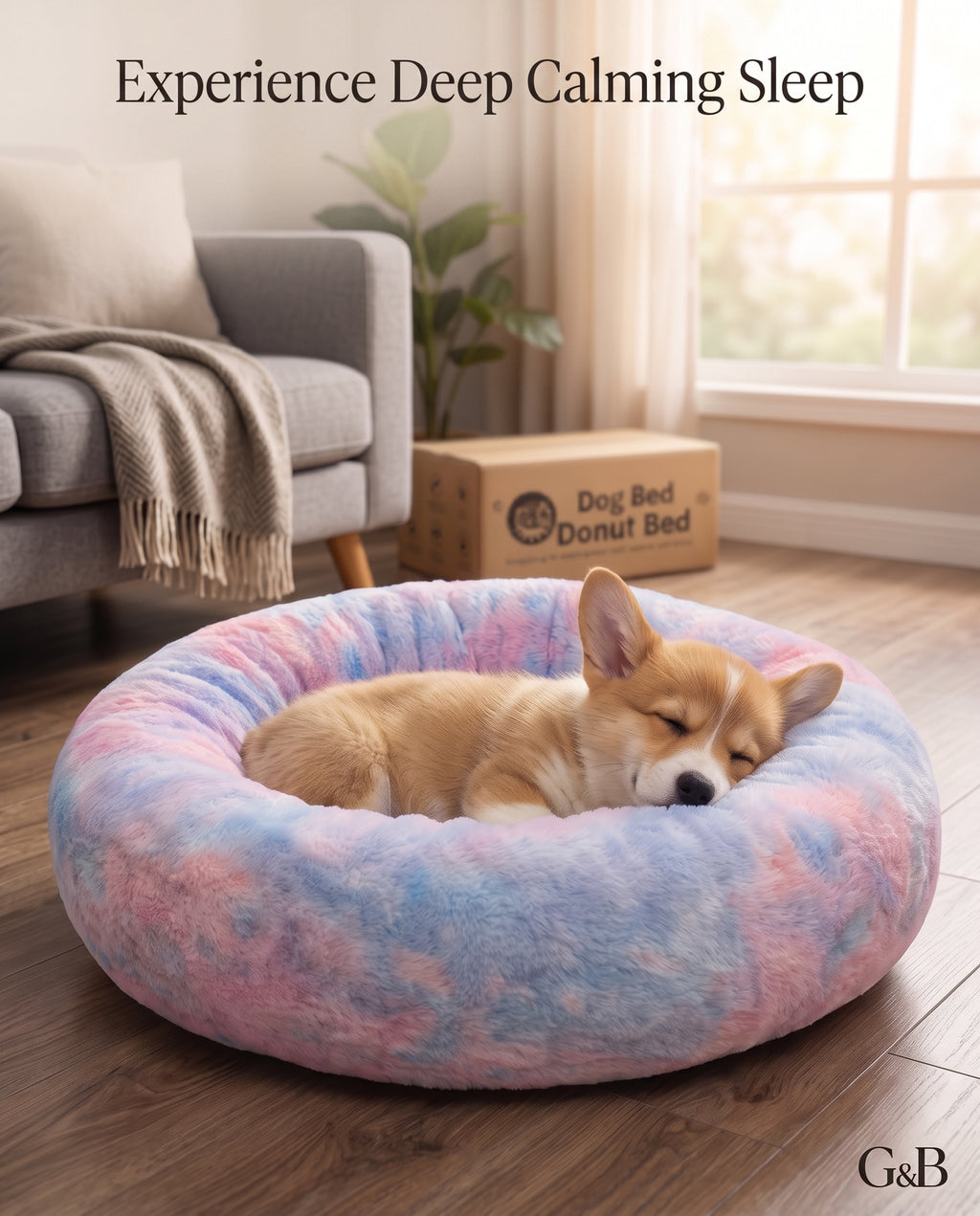 The Cloud Sleep Anti-Anxiety Dog Donut Bed